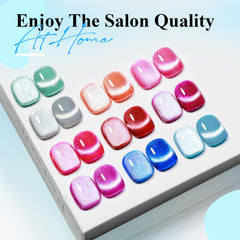 Magnetic cat-eye test demonstrates pattern control for at-home nail art