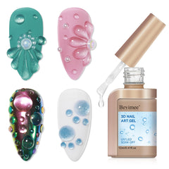 Bevimee Gel pour ongles: effet goutte-pluie élégant et durable.