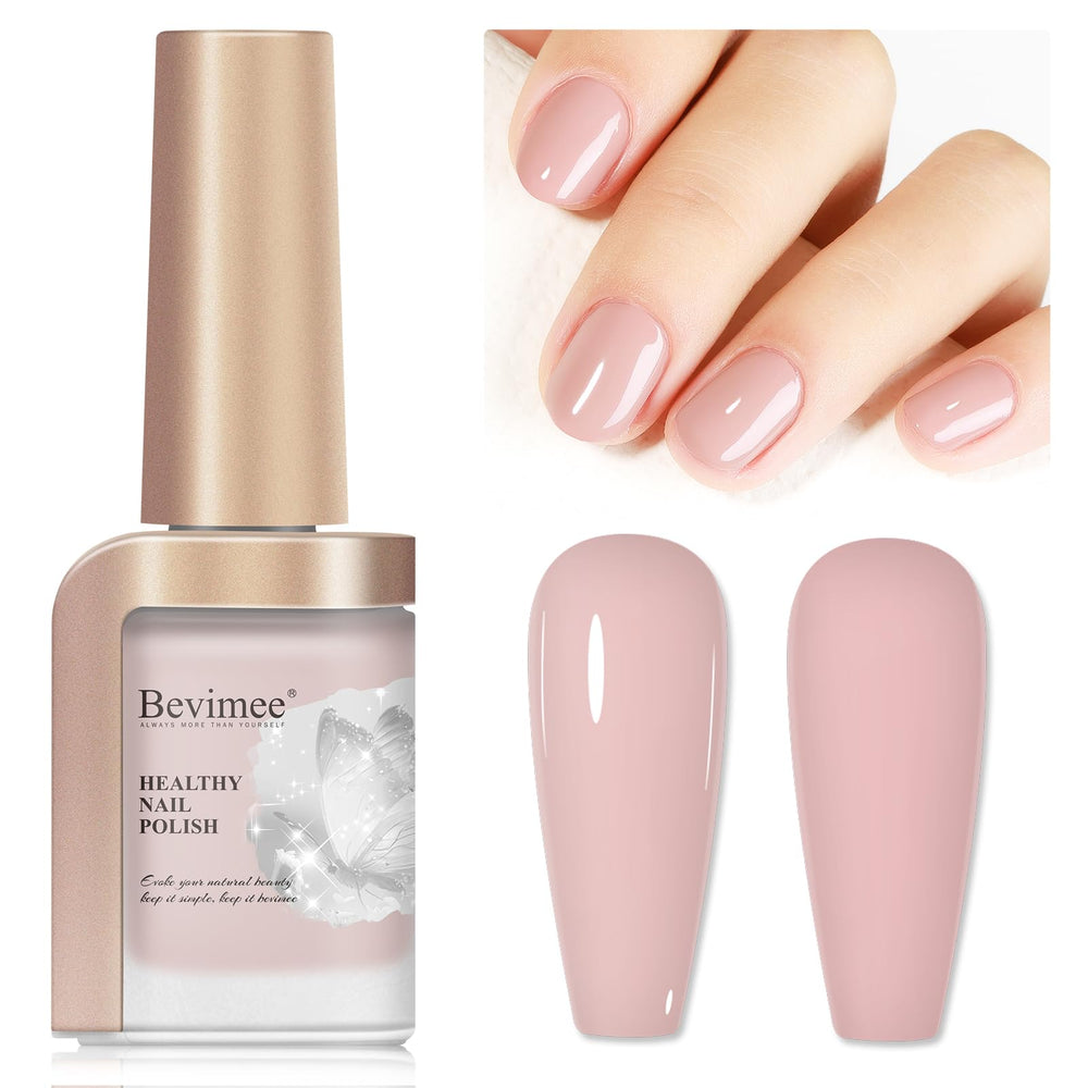 Bevimee Nude Vernis naturel, couleur nude, sur 12ml, séchage rapide et fini élégant.