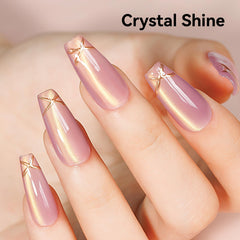 Bevimee vernis-gel glitter translucide pour ongles festifs