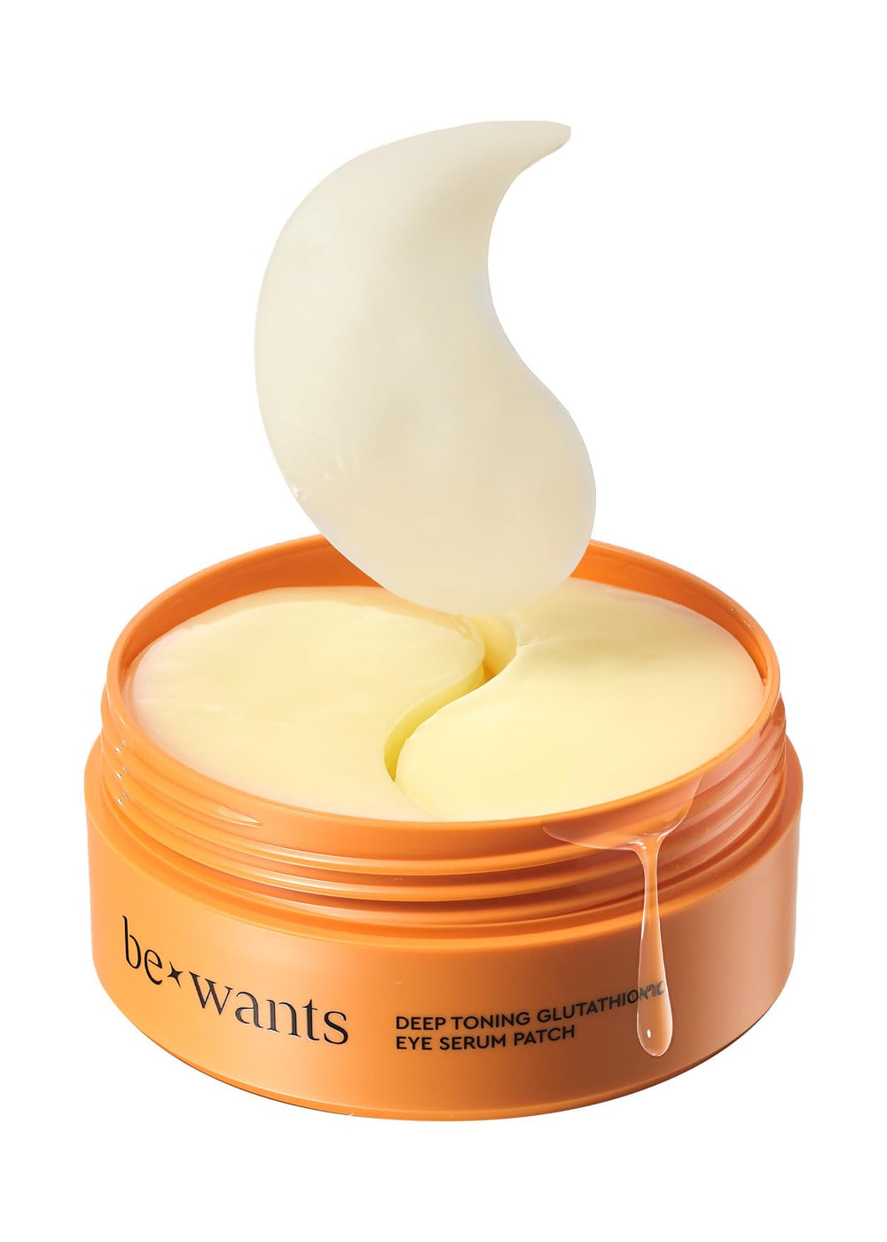 Patch yeux BE+WANTS glutathion tonifiant pour éclairer le regard.