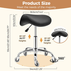 BEWISHOME Roues silencieuses 360° pour mobilité fluide sur tous les sols