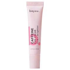 Beyou emballage crème yeux caféine, mise en valeur du produit et usage quotidien.