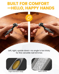 BEZOX ciseaux à ongles avec lames droites affûtées pour ongles épais.
