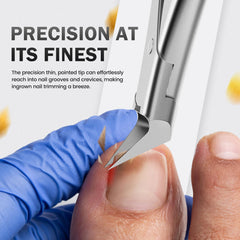 BEZOX lame droite inclinée offre une coupe précise dans les contours des ongles.