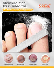 BEZOX lifter d'ongles double face, soulève et nettoie sous l’ongle.