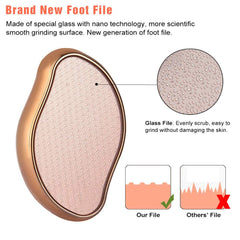 BEZOX Pied Verre Crystal Nano Grain: élimination en douceur des callosités tenaces.