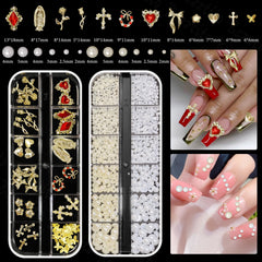 Bezztito: ornements croix, papillons et cœurs pour un nail art tendance et subtil.