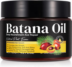 BHMSHY Batana huile — vue bouteille, hydratation longue durée pour cheveux.