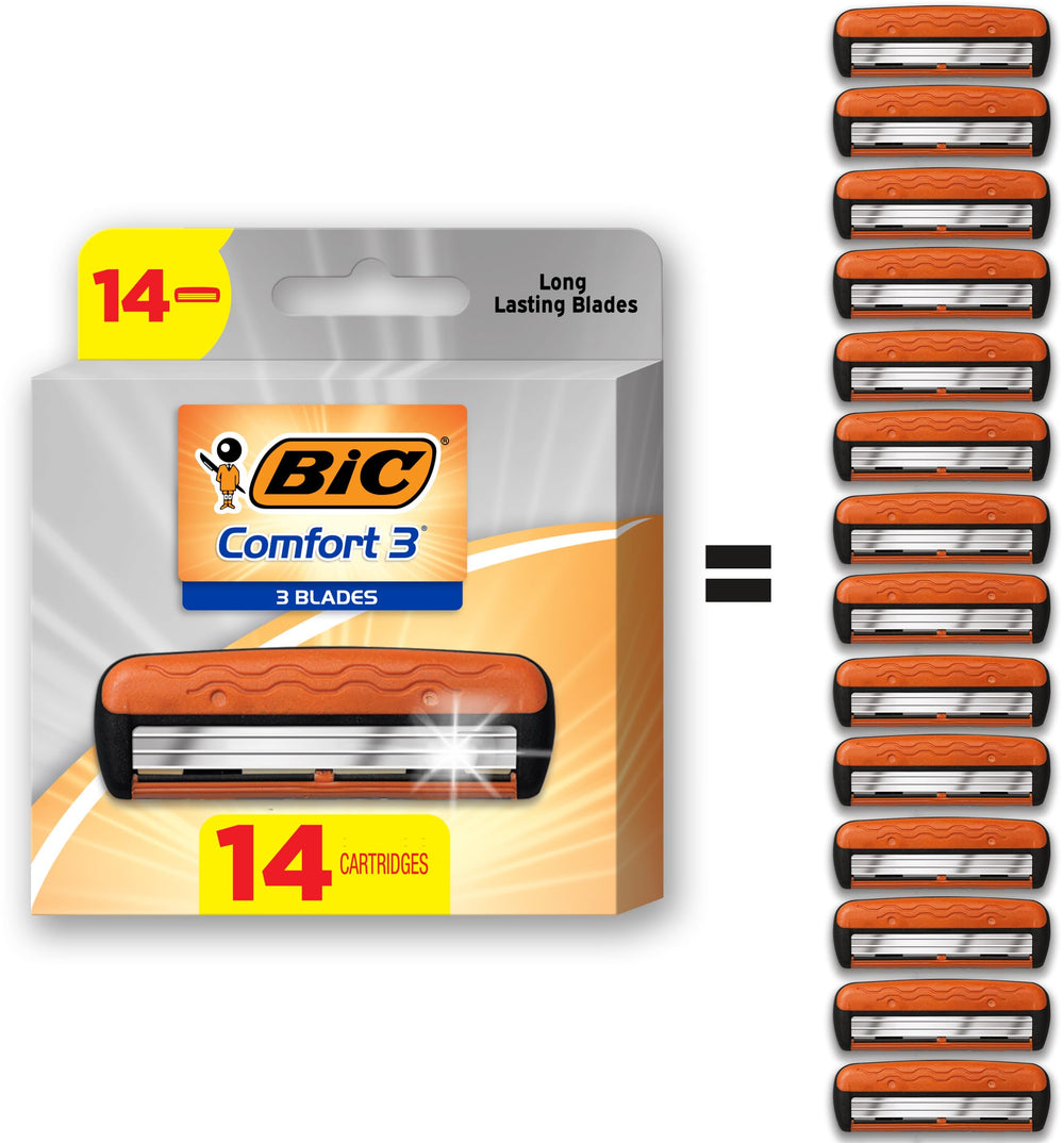 BIC Comfort 3, trois-lames : rasage précis et durable à chaque passage.