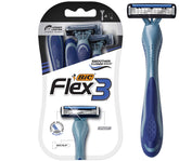 BIC Flex 3 Titanium, lames contour pour un rasage précis.