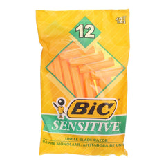 Rasoirs sensibles jetables BIC, emballage visible, pratique pour achats rapides et usage quotidien.