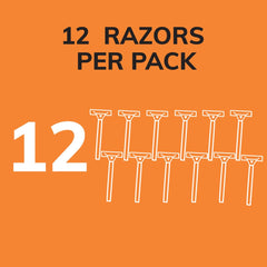 Pack BIC Sensitive pour hommes, lot de 12 rasoirs, valeur durable.