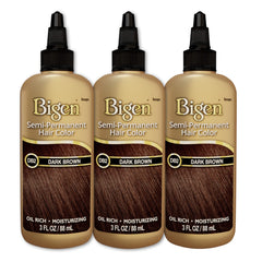 Bigen DB2 brun foncé Pack 3 — bouteille pour une couleur uniforme.