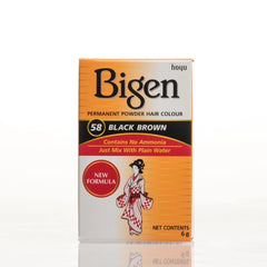 Bigen Poudre Coloration Cheveux 58 – rendu riche et naturel, couleur fidèle.
