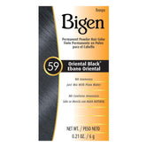 Bigen poudre permanente 59 noir oriental – couleur riche et naturelle