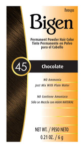 Bigen Chocolat #45 – emballage pratique pour démarrer une coloration à domicile