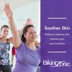 Bikini Zone medicated after shave creme 2-pack packaging shown for convenient care.