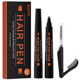 BIKTIC Crayon barbe noir, pack 3-parts avec pointe à quatre fourches pour structurer la barbe.