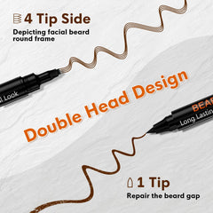 BIKTIC stylo barbe deux recharges assurant densité naturelle.