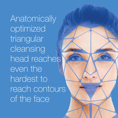 BT-Sonic design triangulaire adapté aux contours sensibles du visage.