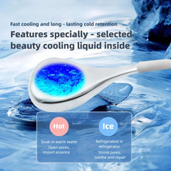 BIOESTHE baton cryo acier inox pour un massage facial rafraîchissant.