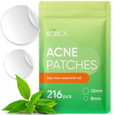 Patch hydrocolloïde BIORICA 8 mm posé sur la peau, camouflage discret.