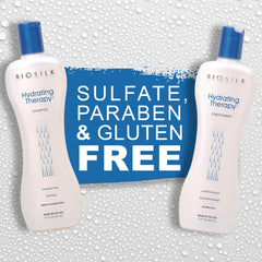 Quinoa and silk visuals illustrating moisture retention in BioSilk Hydrating Therapy