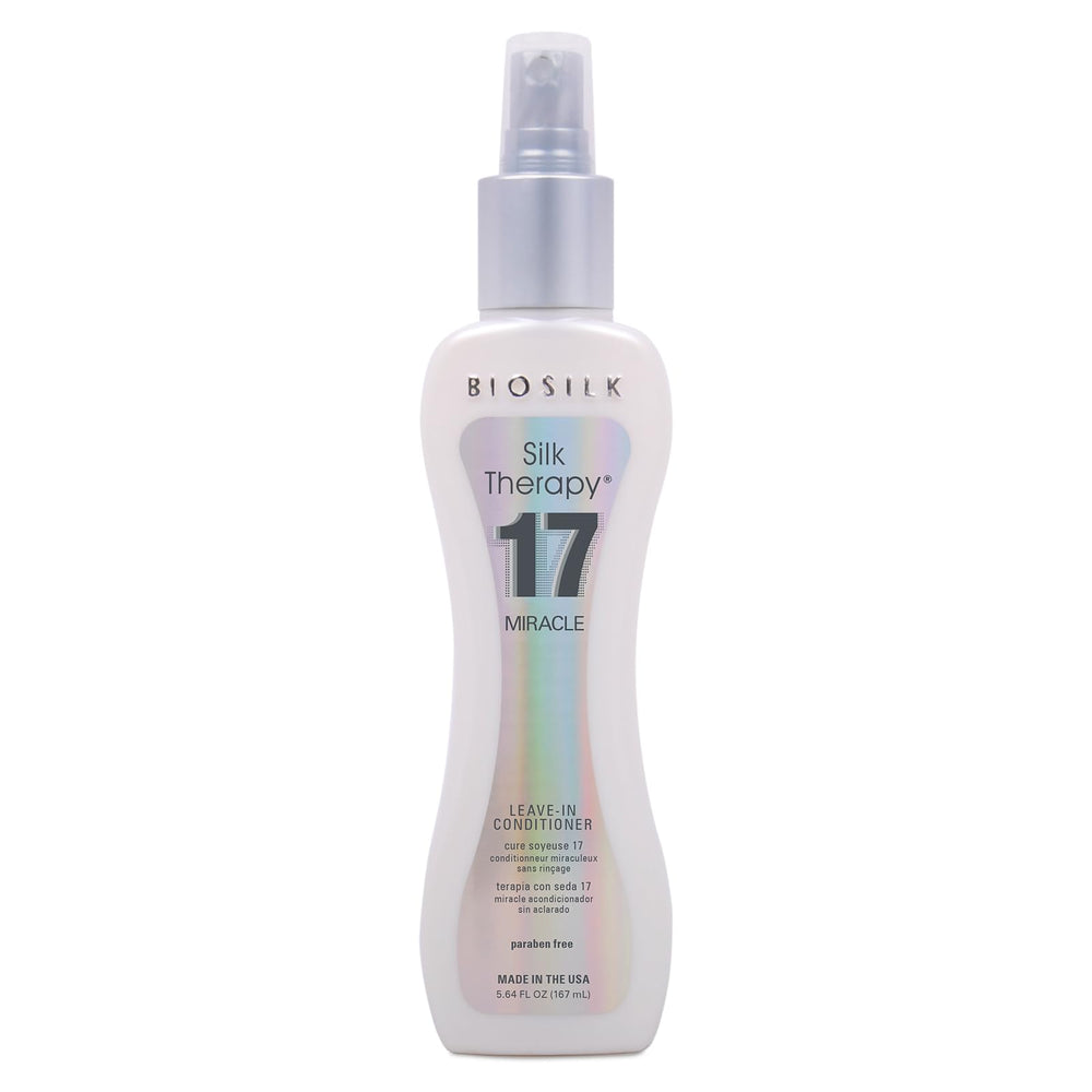 BioSilk Silk Therapy Miracle 17, bouteille, cheveux doux et brillants