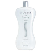 BioSilk Silk Therapy Original – bouteille en gros plan, brillance légère sans alourdir les cheveux.
