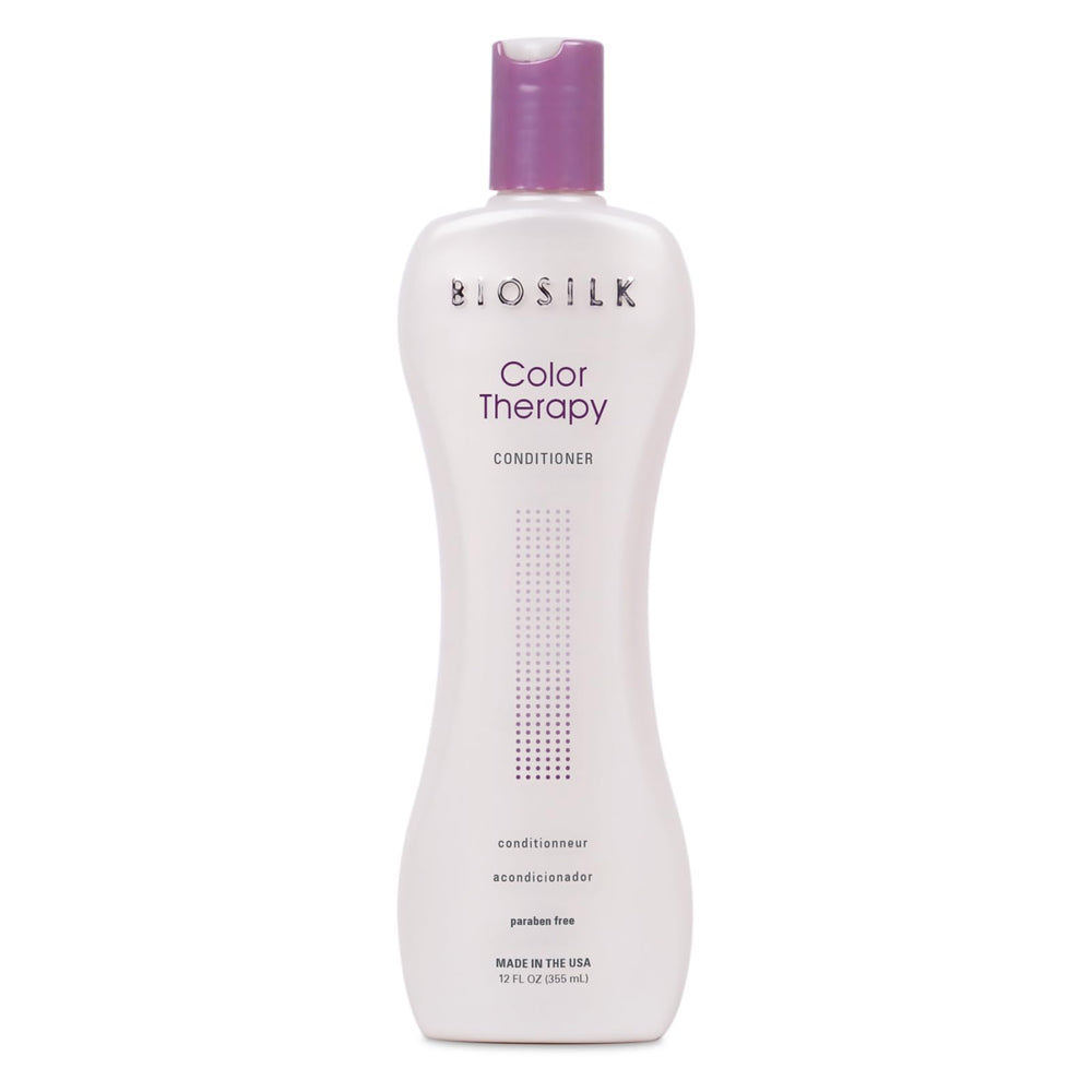 BioSilk Thérapie Couleur Conditionneur – bouteille, protège la couleur et apporte douceur.