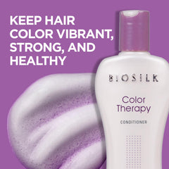 BioSilk Thérapie Couleur Conditionneur – crème veloutée, nourrit les cheveux sans les alourdir.