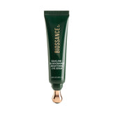 Sérum contour des yeux Biossance avec bille en acier pour massage rafraîchissant et hydratant.
