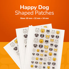 Pansements BioSwiss Happy Dog avec 6 motifs, pour varier les styles et l'humeur.