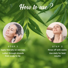 Biotique Neem Margosa: massage cuir chevelu pour démêler les longueurs.