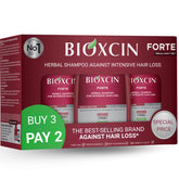 BIOXCIN Shampoing à base de plantes - bouteille visible, soin ciblé potentiel pour densité capillaire.