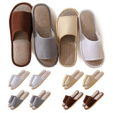 Biroris chaussons visiteurs corduroy multicolores près de la porte, confort immédiat