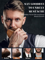 Bituemly brosse barbe distribution uniforme d’huile et baume pour nourrir les poils.