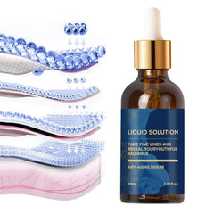 Geste d'application avec les mains sur Biuhorey Olavita Serum pour raffermir