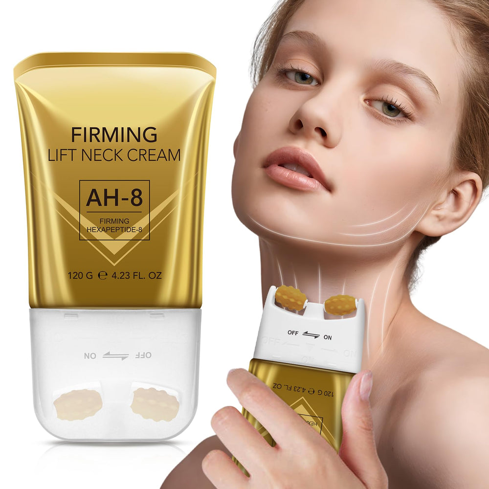 BKKTfBWK AH8 Crème Cou avec rouleau, massage ciblé favorisant l’absorption et le confort du cou.