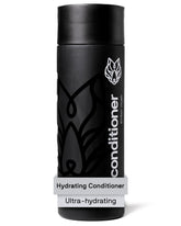 Bouteille Black Wolf Conditionneur avec étiquette propre et élégante, hydratation prometteuse.