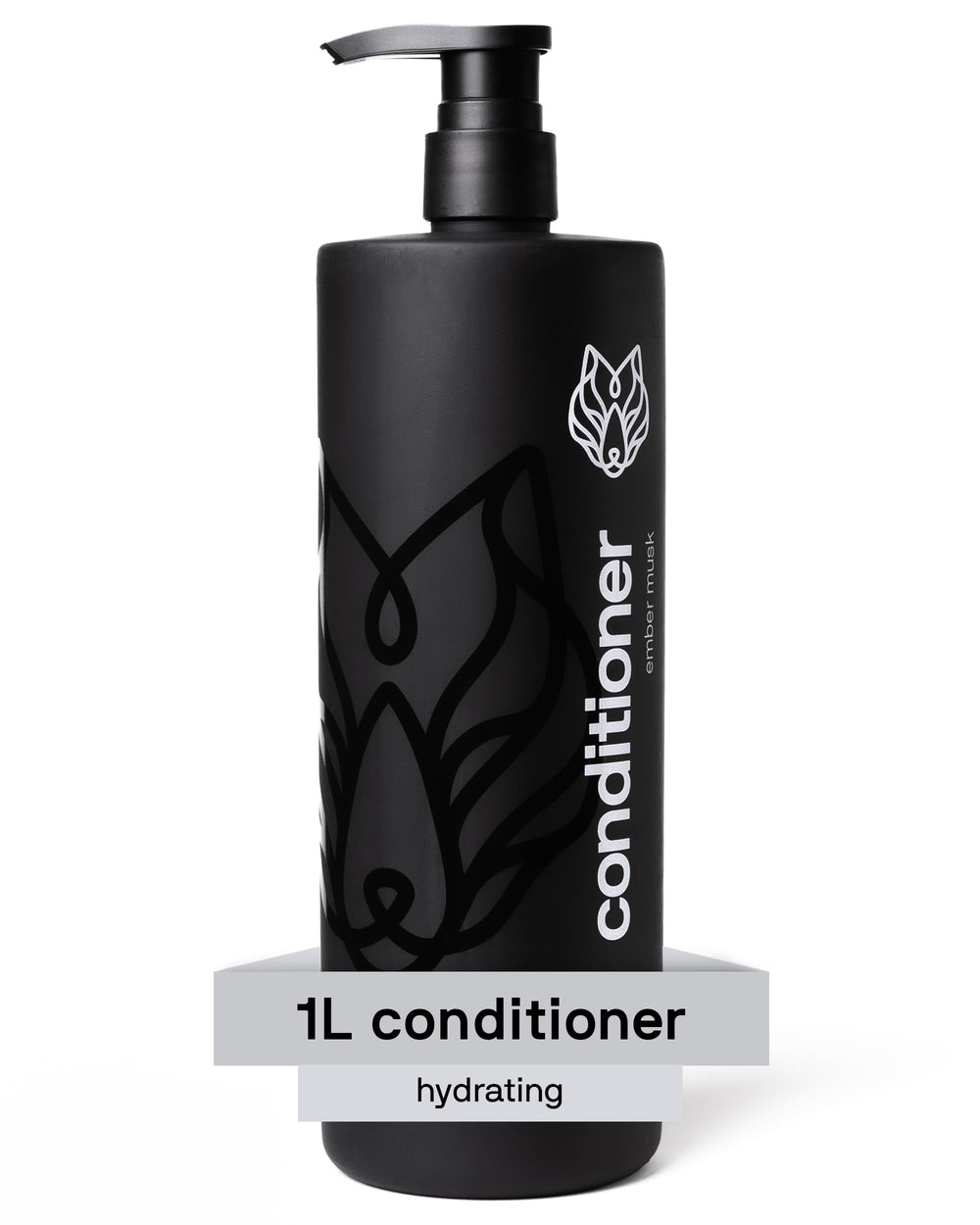 Conditionneur Black Wolf 1L – flacon élégant pour cheveux hydratés et nourris.