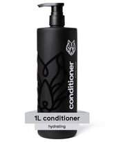 Conditionneur Black Wolf 1L – flacon élégant pour cheveux hydratés et nourris.
