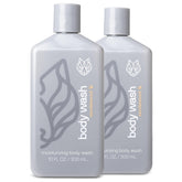 Black Wolf: lot de deux gels douche hydratants, parfait pour peaux sèches.