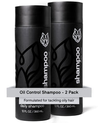 Shampooing Black Wolf contrôle huile avec bouteille double pack