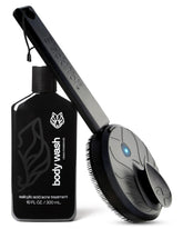 Brosse Sonic Scrubber Pro Black Wolf pour visage et corps, nettoyage en profondeur.