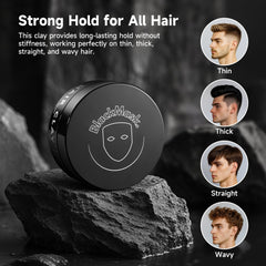 BlackMask Hair Clay finition matte sans reflet pour un style discret