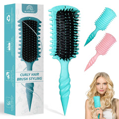 Brosse BLACKYEW pour boucles avec poignée ergonomique offrant une prise en main confortable.