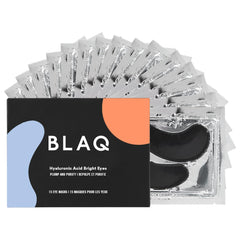Patches yeux BLAQ dans packaging élégant prêt à démarrer la routine