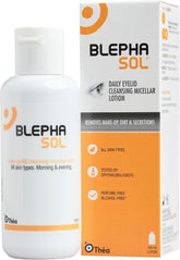 Blephasol Lotion, bouteille-pompe-100ml, nettoyage doux sans rinçage.
